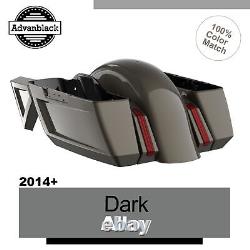 Dark Alloy Holeshot Chopped Bagger Kit For Harley Davidson Touring 14+