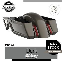 Dark Alloy Holeshot Chopped Bagger Kit For Harley Davidson Touring 14+