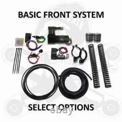 Dirty Air Harley Touring Bagger Front Air Ride Shocks Suspension Kit Package 80+