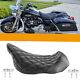 Driver Rider Solo Seat Black for 2008-2024 Harley Davidson FLH Bagger Dresser