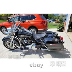 Driver Rider Solo Seat Black for 2008-2024 Harley Davidson FLH Bagger Dresser