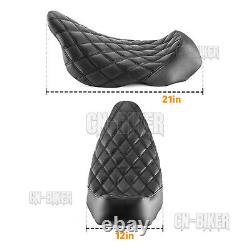 Driver Rider Solo Seat Black for 2008-2024 Harley Davidson FLH Bagger Dresser