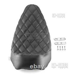 Driver Rider Solo Seat Black for 2008-2024 Harley Davidson FLH Bagger Dresser