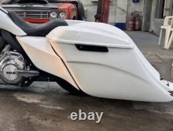 Drop Back Saddlebags & Fender Stretched 7 Down & 14 Back Harley Baggers 97-13