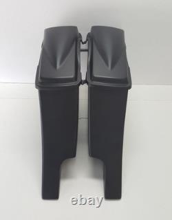 Dual Exhaust Stretched Saddle Bags 6 Inches Harley Davidson Touring Flh Bagger