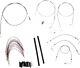 Extended Braided S. S. Control Cable Kit for Baggers 16 tall bars B30-1080