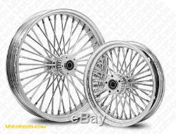 FAT SPOKE WHEEL 21X3.5 & 16X5.5 With CUSH FOR HARLEY TOURING BAGGER 2009 & ABOVEt