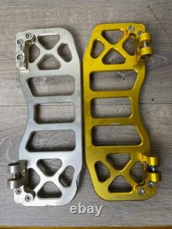 FLO Motorsports V5 Bagger Touring Floorboards Harley Davidson Gold DAMAGED