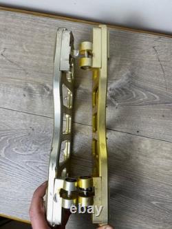 FLO Motorsports V5 Bagger Touring Floorboards Harley Davidson Gold DAMAGED