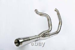 Fab28 Industries Stainless 2-1 Exhaust Header Pipe System 00-16 Harley Touring
