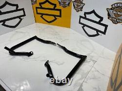 Factory 47 Rear Crash Bar Anarchy Black for 97-23 Harley Baggers