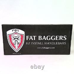 Fat Baggers 12 Black 1-1/4 EZ Install Flat Top Handlebar 0601-5525 706012-B