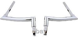 Fat Baggers 1 1/2 in. EZ Install Pointed Top 12 in. Chrome Handlebar 35 806012