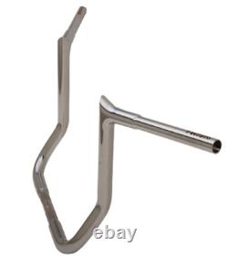 Fat Baggers, Inc. 905014 1-1/4in. EZ Install Pointed Top Handlebars, Chrome