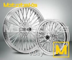 Fat Spoke Wheel 21x3.5 & 16x3.5 40 Fat Harley Touring Bagger Models 2000-2008