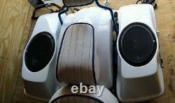 Fiberglass Harley Davidson Ultra Glide SaddleBag Bagger 6x9 Speaker Lids Touring