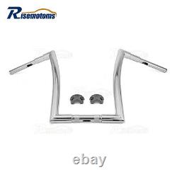 Fit Harley Road Glide 2015-21 Chrome 14 Fat Ape Hanger 1-1/2'' Z-Bar Handlebars