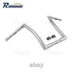 Fit Harley Road Glide 2015-21 Chrome 14 Fat Ape Hanger 1-1/2'' Z-Bar Handlebars