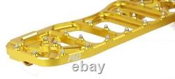 Flo Motorsports V5 Bagger/Touring Floorboards Gold FPEG-800V5GLD Harley Davidson