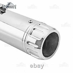 For 1995-2016 Harley Touring All Baggers 3.5 Slip-On Mufflers Exhaust Pipes