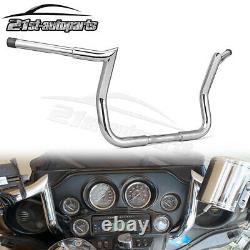 For Harley Street Electra Glide Chrome 12 Meathook Handlebar APE Hanger Bars