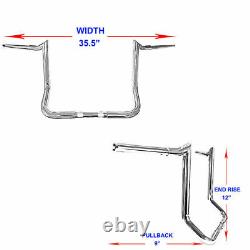 For Harley Street Electra Glide Chrome 12 Meathook Handlebar APE Hanger Bars