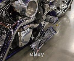 Front Floorboards for Harley Baggers Chrome-E-O Chrome Diamond Harley Davidson