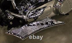 Front Floorboards for Harley Baggers Chrome-E-O Chrome Diamond Harley Davidson