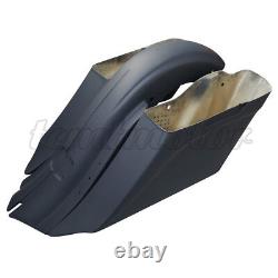 GFRP Stretched SaddleBags Rear Fender For Harley Road Glide King Baggers 2014-Up