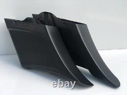 GFRP Stretched Saddle Bags Rear Fender Long Tail For Harley Touring Bagger 14-23