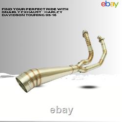 GNARLY 2-Into-1 Exhaust System for Harley-Davidson Touring Bagger 1996-2016
