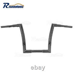 Gloss Black 12'' MONSTER Monkey Bagger 1.5'' Bar Handlebar For Harley FLTR 2015+