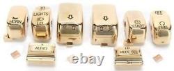 Gold Switch Button Cover Harley Bagger Touring with Radio & Cruise