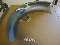 HARLEY BAGGER 23 STEEL FRONT FENDER With BRACKETS 23 FRONT WHEEL BIG DOG WOLF