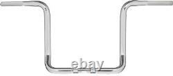 HardDrive 1 1/4 Bagger Ape-Hanger Bars 14 Chrome For 80-07 FLH Touring Models