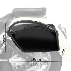 Hard saddlebags Nebraska 12l for Harley Davidson Dyna Street Bob/ Wide Glide