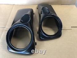Harley 8 Inch Speaker Lids With Tweeter For Touring Bikes 1997-2013 Baggers