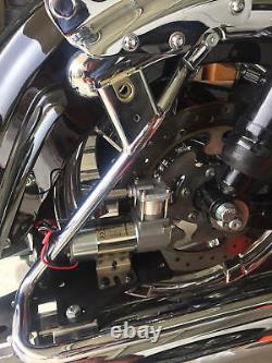 Harley Air Ride Kit Bagger 94-20 Uni Compressor Mount & Chrome Handlebar Switch