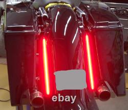 Harley Bagger Rear Fender LED Strip Lights