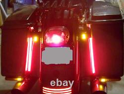 Harley Bagger Rear Fender LED Strip Lights