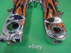 Harley Davidson 00-13 BAGGER's PAIR OEM CHROMED DUAL DISC LOWER FORK LEGS