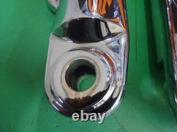Harley Davidson 00-13 BAGGER's PAIR OEM CHROMED DUAL DISC LOWER FORK LEGS