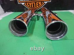 Harley Davidson 00-13 BAGGER's PAIR OEM CHROMED DUAL DISC LOWER FORK LEGS