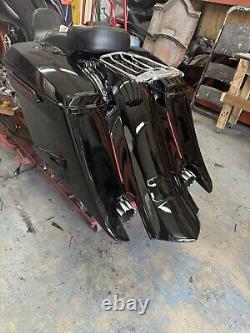 Harley Davidson 1997-2007 Flh Touring Bagger 5/10 Stretched Saddlebags Dual