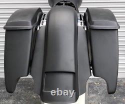 Harley Davidson 4.5 Stretched Saddlebags And Rear Fender 2014-2016 FLH Baggers