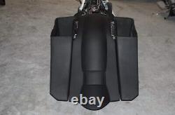 Harley Davidson 6down 9back Extended Bags/fender With 8x8 Lids Touring 97-2008