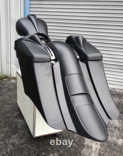Harley Davidson 7 Extended Saddlebags, Rear Fender Complete Touring 2014-2023