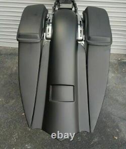 Harley Davidson 7 Stretched Saddlebags And Rear Fender 2009-2013 Touring Bagger