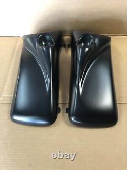 Harley Davidson 8 Inch Speaker Lids With Tweeter For Touring Bikes 97-13 Baggers