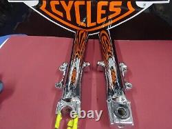 Harley Davidson BAGGER Dual Disc Chrome GENUINE OEM 00-L Fork Slider Legs